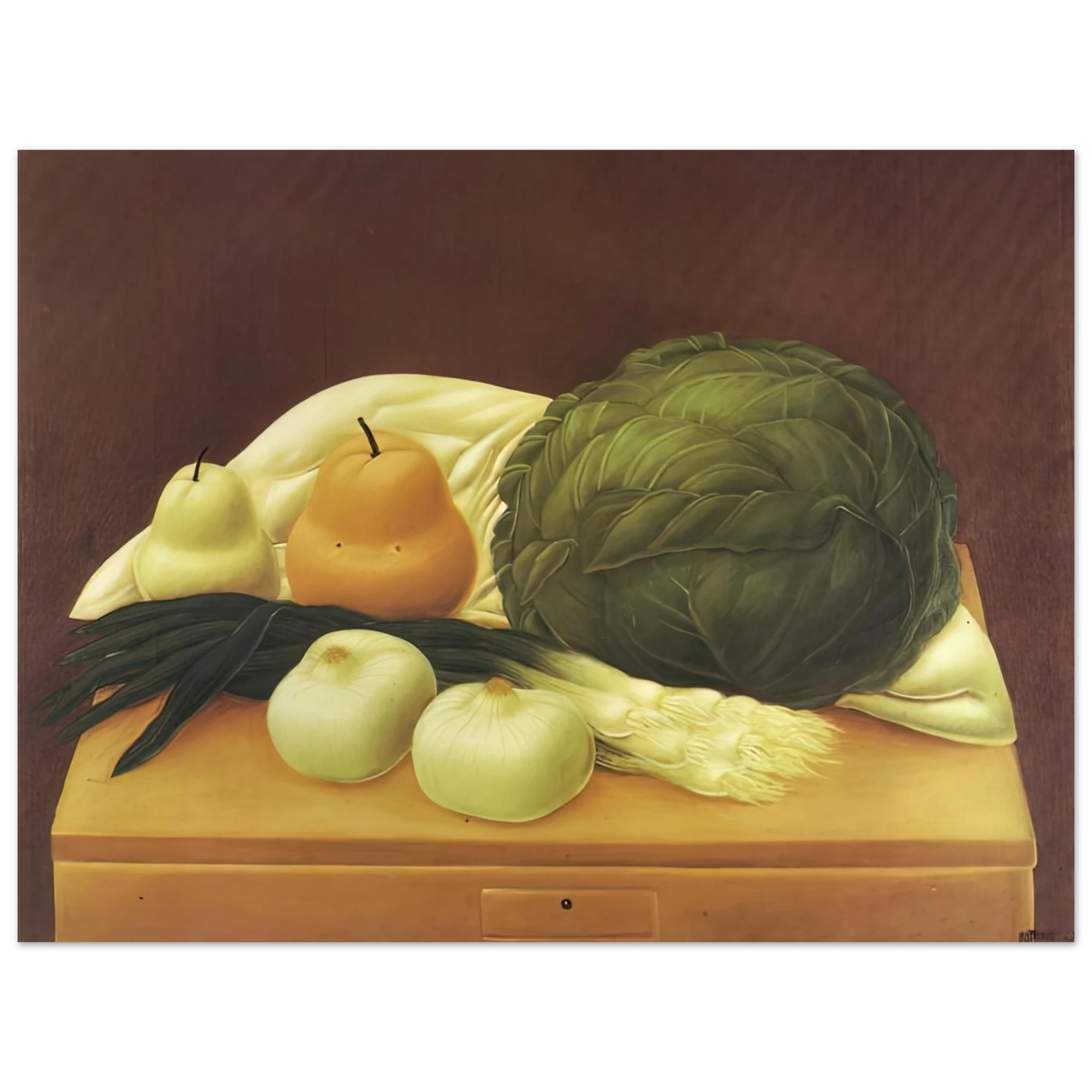 Fernando Botero - KITCHEN TABLE Fine Art Poster - Default Title