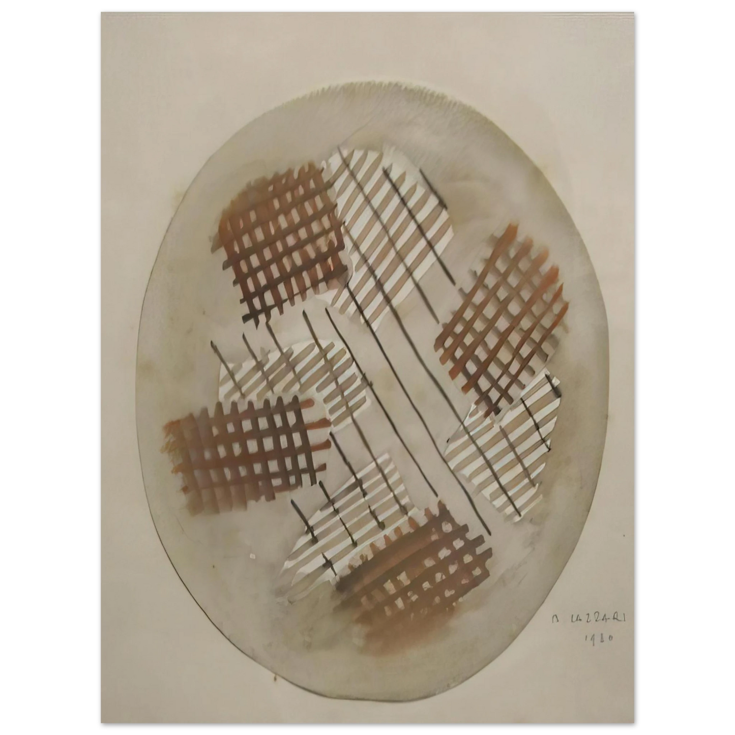 Bice Lazzari - Red and White Signals - 1930 Fine Art Poster - Default Title