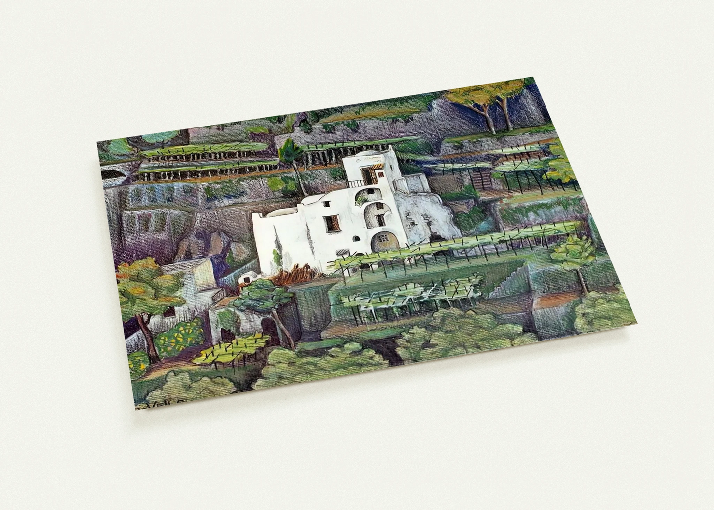FARMHOUSE RAVELLO COLOUR By MC Escher Pack of 10 Post Cards | MC Escher Post Cards | A6 (10.5 x 14.8 cm) - 4.1 x 5.8 inches
