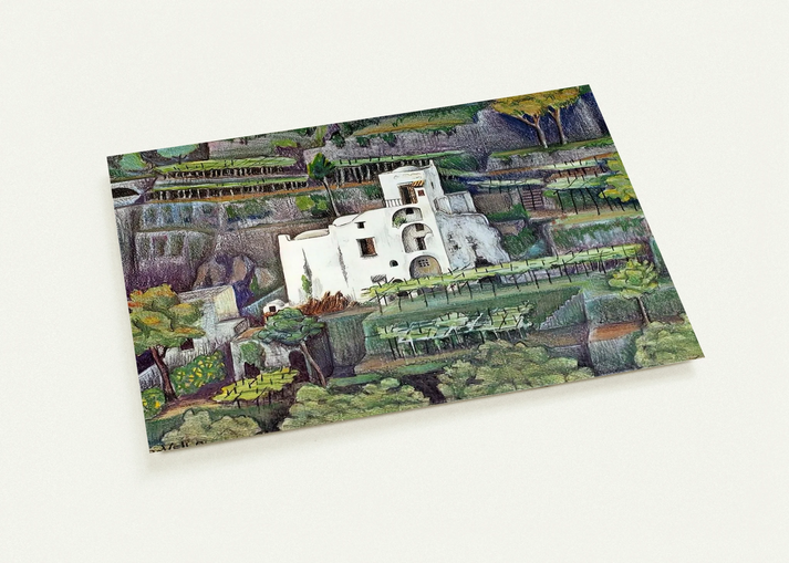 FARMHOUSE RAVELLO COLOUR By MC Escher Pack of 10 Post Cards | MC Escher Post Cards | A6 (10.5 x 14.8 cm) - 4.1 x 5.8 inches