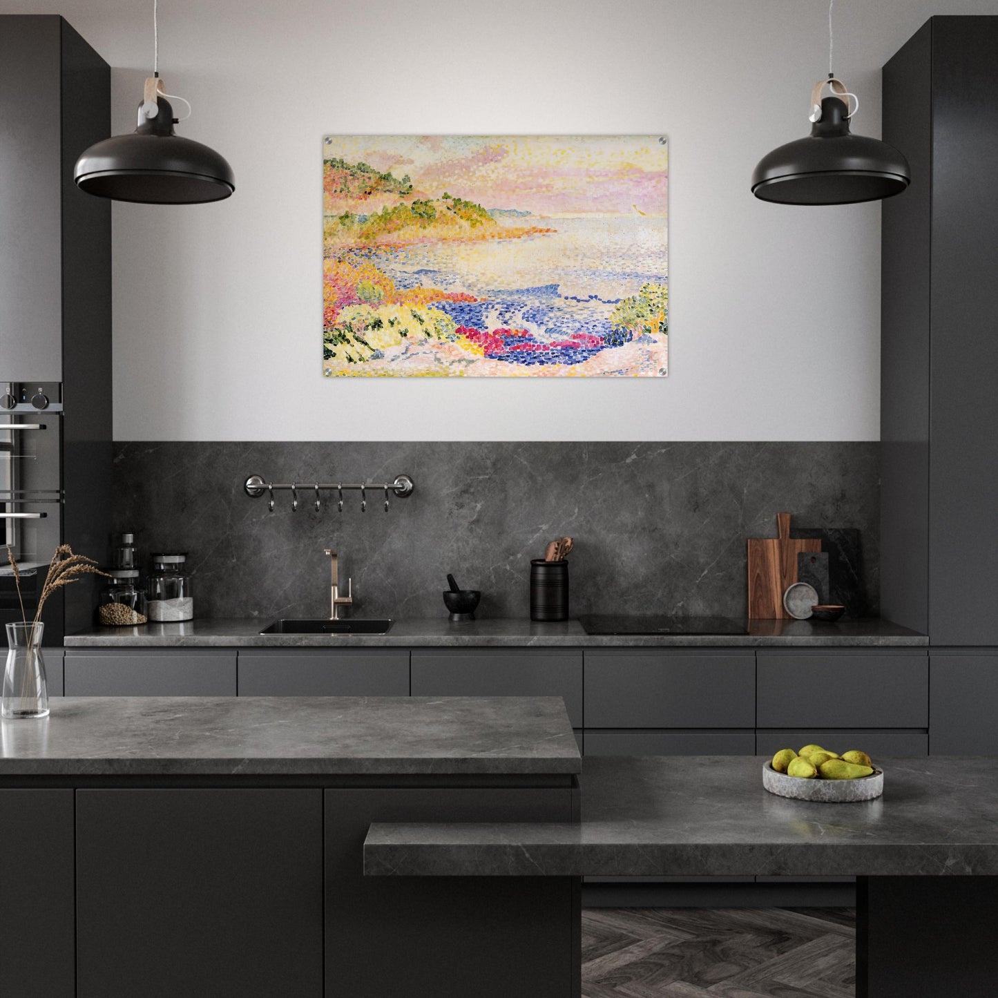 The Maures - Henri-Edmond Cross Acrylic Print - 70x100 cm / 28x40″ inches