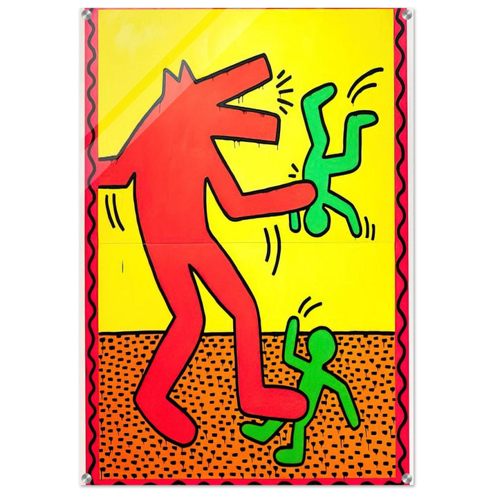 UNTITLED 1982 1 - Keith Haring Acrylic Print - 70x100 cm / 28x40″ inches | Keith Haring Art For Sale