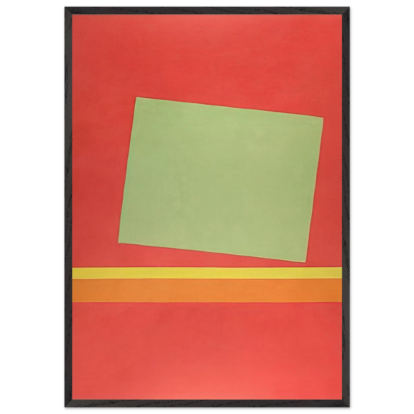 Homage to Milton Avery - Sun-Box III - 1969 - Theodoros Stamos Framed Art Print – Black Wooden Frame - Default Title - -Framed Art Print