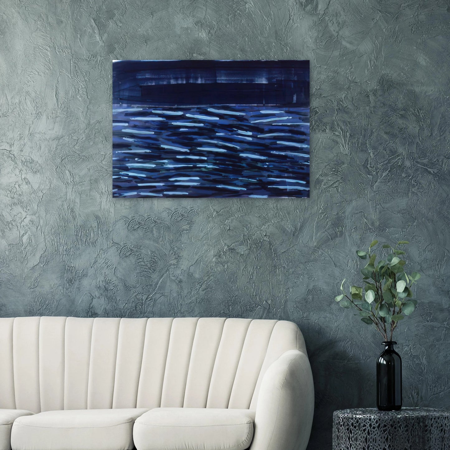 Flowers Of The Deep - 1984 - Ronnie Landfield Brushed Aluminum Print - 70x100 cm / 28x40 inches | Ronnie Landfield Aluminum Print | Ronnie Landfield Prints