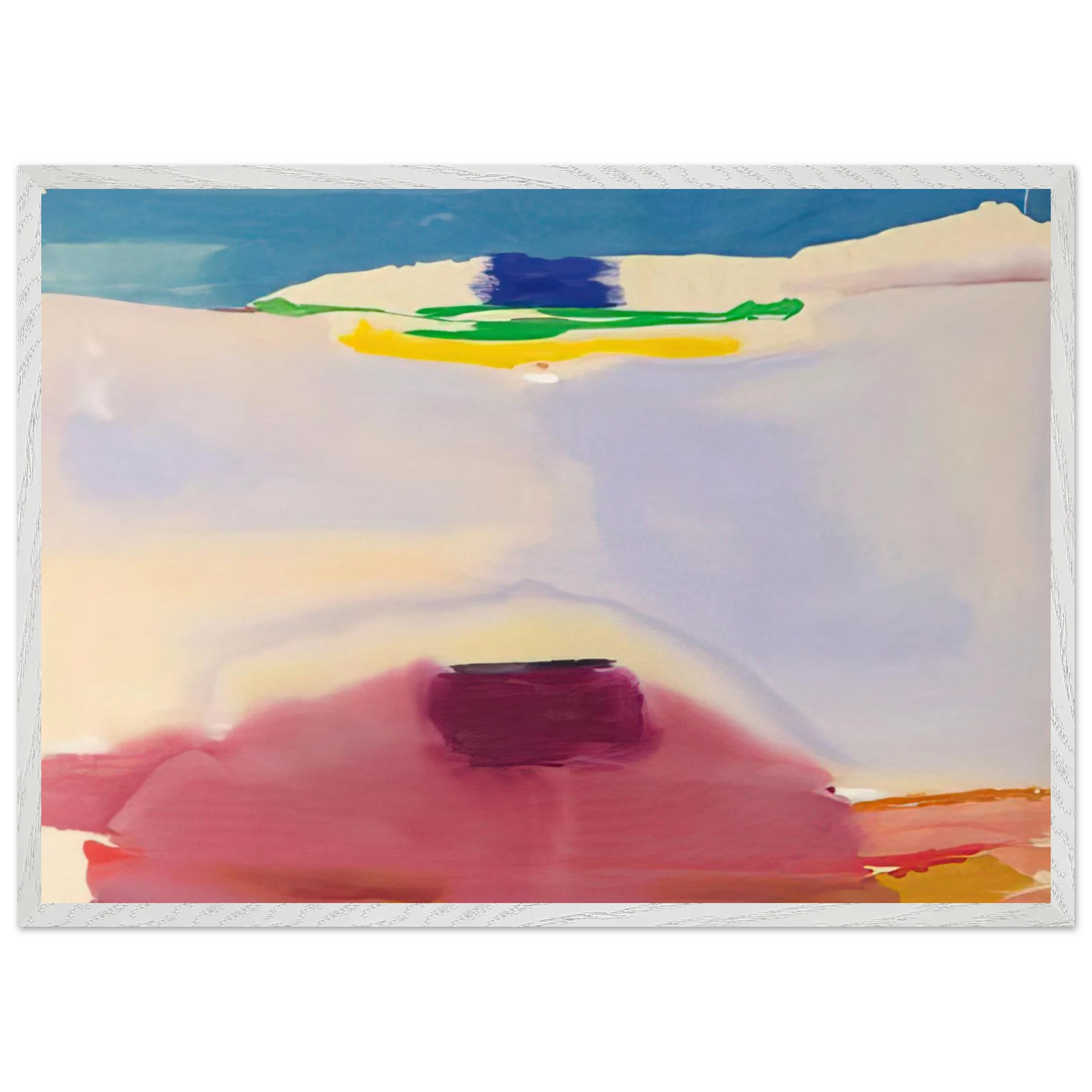 Helen Frankenthaler - Leveling - 1973 Wall art - 30x40 cm / 12x16 inches - Premium Wooden Framed Poster With Fine Art Paper - Black frame