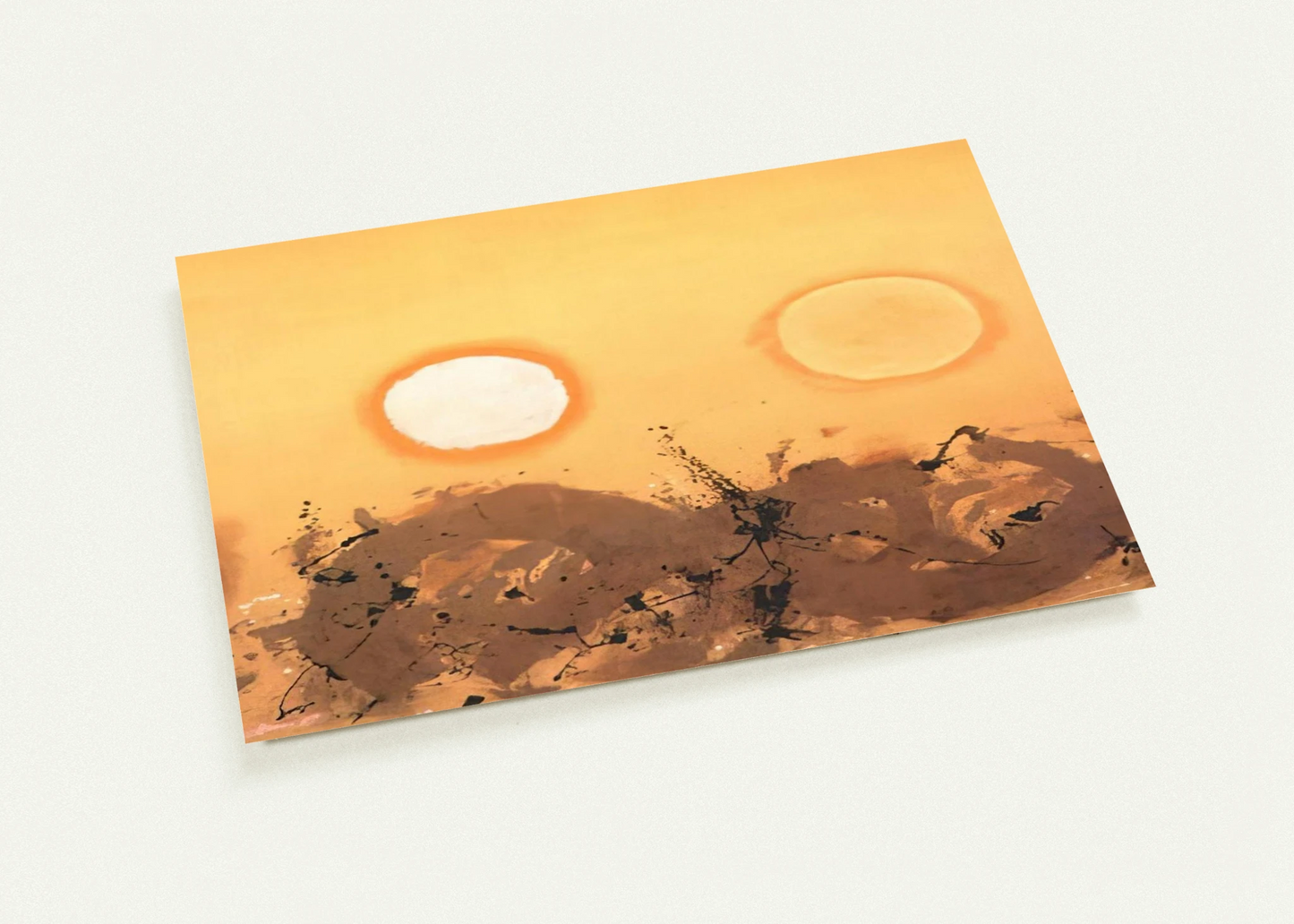 Duet - 1962 By Adolph Gottlieb Pack of 10 Post Cards | Adolph Gottlieb Post Cards | A6 (10.5 x 14.8 cm) - 4.1 x 5.8 inches