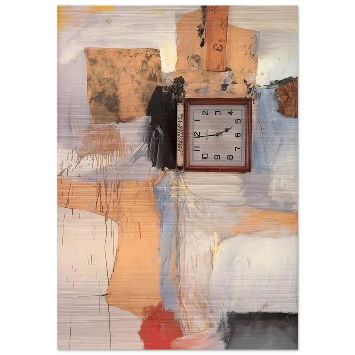 THIRD TIME PAINTING 1961 - Robert Rauschenberg Brushed Aluminum Print - 70x100 cm / 28x40 inches | Robert Rauschenberg Aluminum Print | Robert Rauschenberg Prints