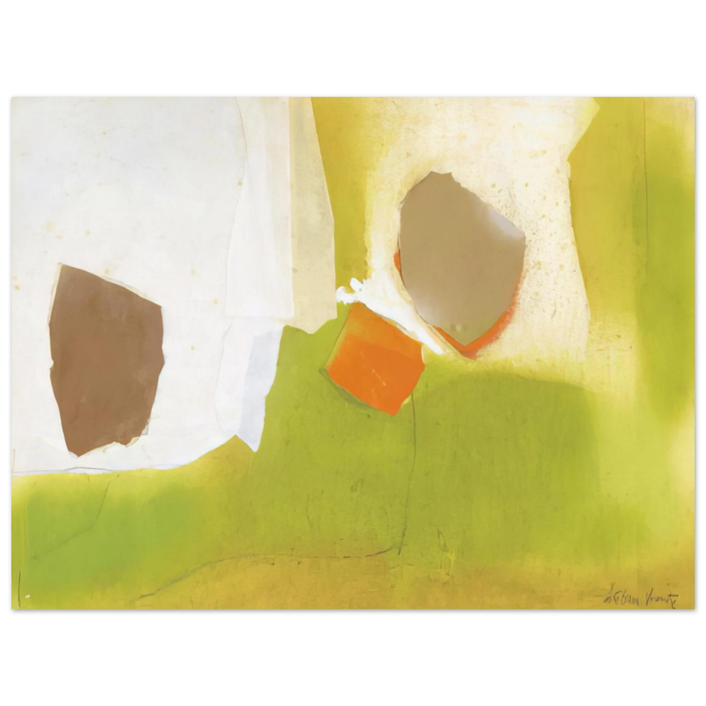 Esteban Vicente - THE GARDEN 1984 Fine Art Poster - Default Title