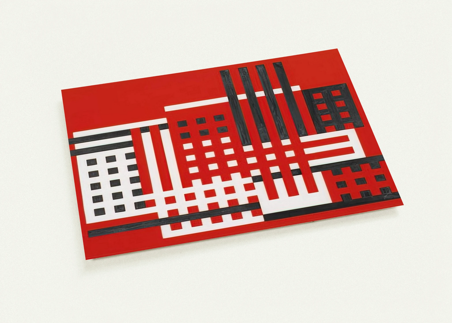FACTORY 1925 By Josef Albers Pack of 10 Post Cards | Josef Albers Post Cards | A6 (10.5 x 14.8 cm) - 4.1 x 5.8 inches