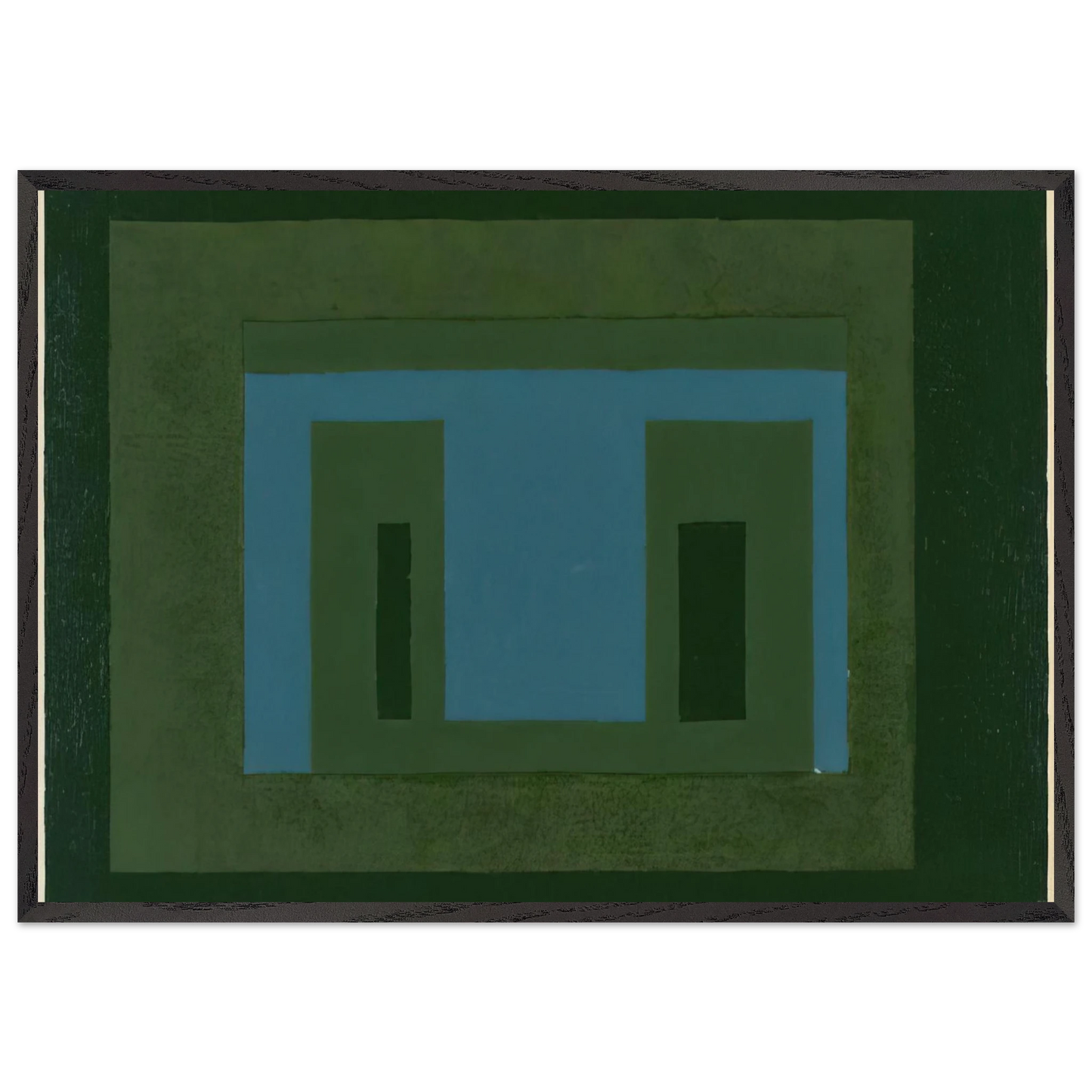 VARIANT ADOBE 1962 - Josef Albers Framed Art Print – Black Wooden Frame - Default Title - -Framed Art Print