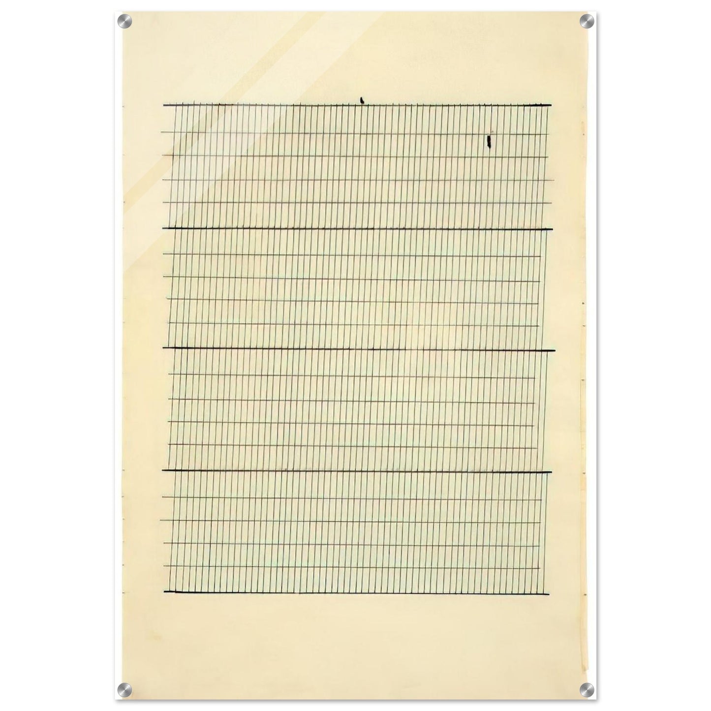 Aspiration - Agnes Martin Acrylic Print - 70x100 cm / 28x40″ inches