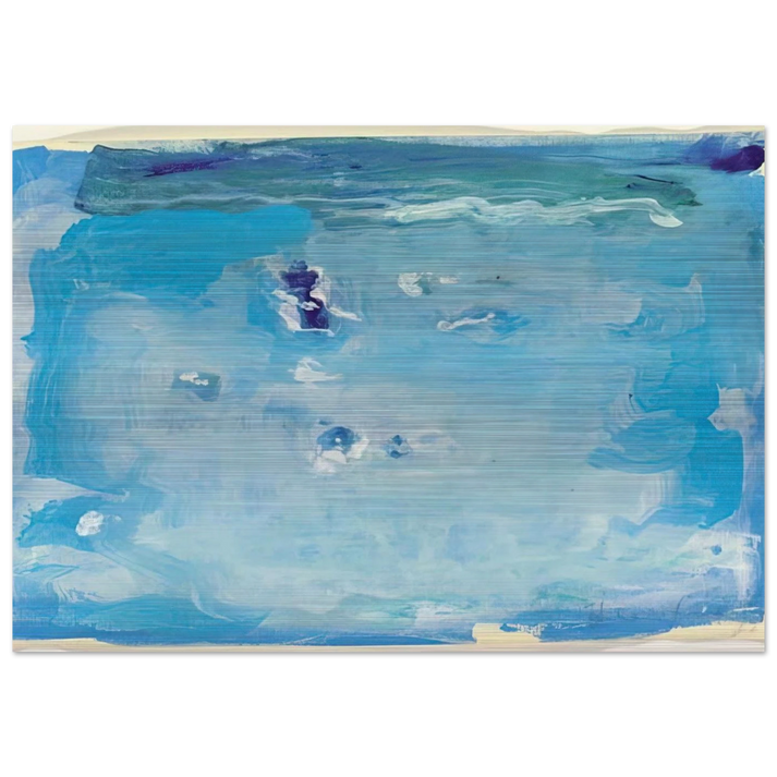 Untitled - Color Field Painting, Lyrical Abstraction - Helen Frankenthaler Brushed Aluminum Print - 70x100 cm / 28x40 inches | Helen Frankenthaler Aluminum Print | Helen Frankenthaler Prints