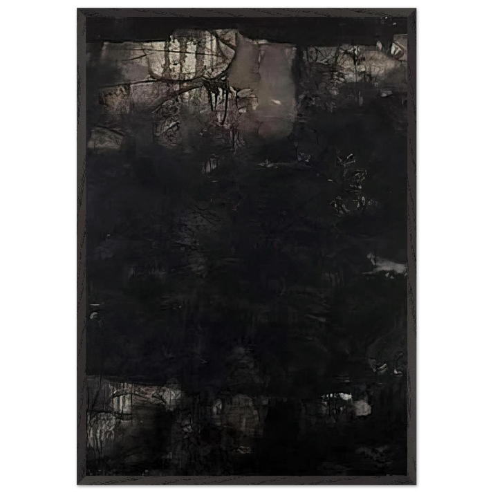 Untitled - 1950 N1 - Edward Corbett 70x100 cm / 28x40 inches Framed Art Print – Black Wooden Frame