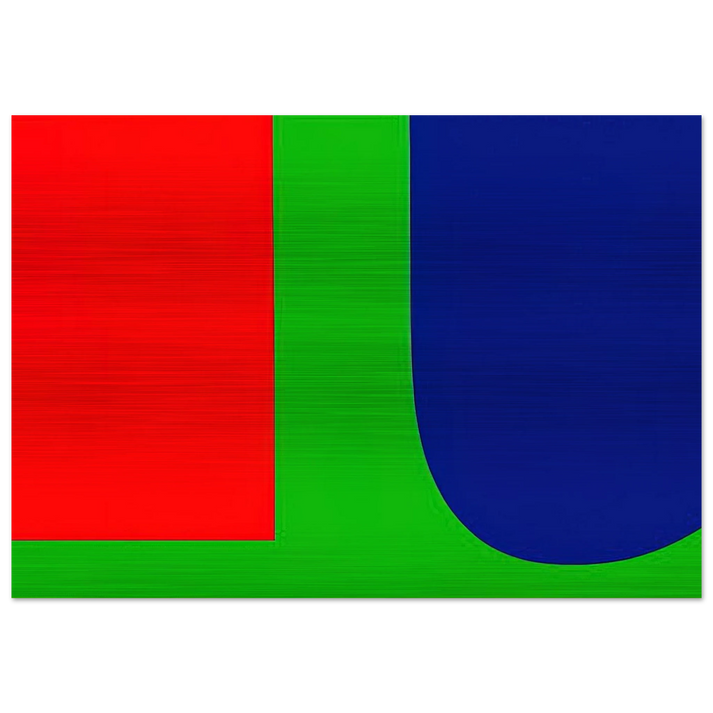 Red Blue Green - Ellsworth Kelly Brushed Aluminum Print - 70x100 cm / 28x40 inches | Ellsworth Kelly Aluminum Print | Ellsworth Kelly Prints