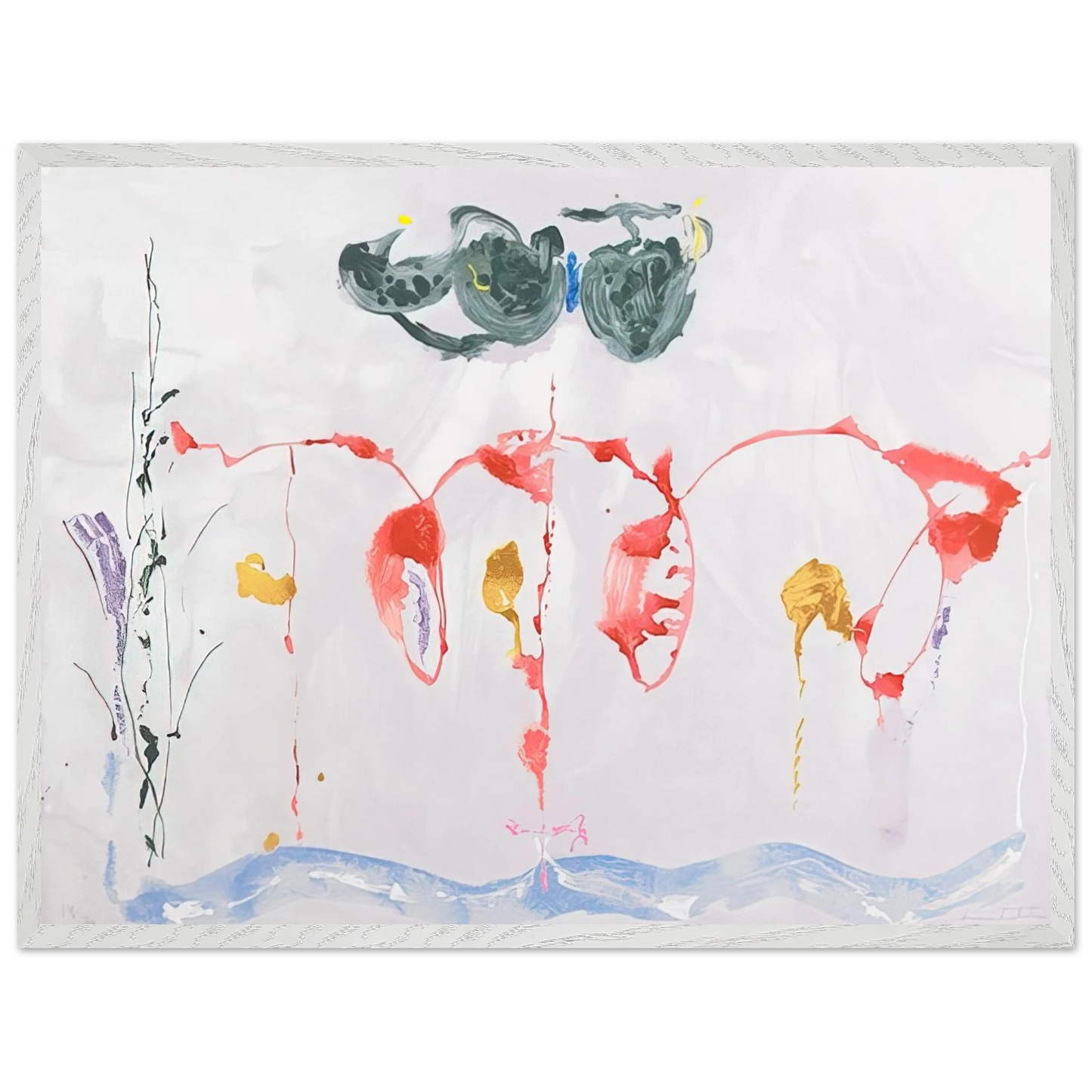 Helen Frankenthaler - Aerie - 2009 Wall art - 30x45 cm / 12x18 inches - Fine Art Poster - -