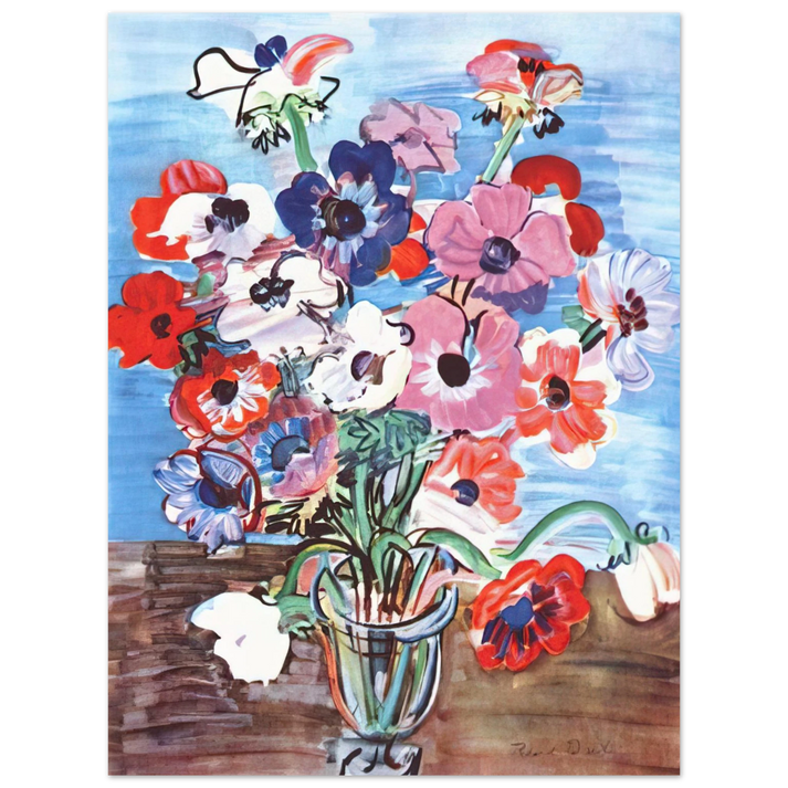 Raoul Dufy - ANEMONES 1937 75x100 cm / 30x40inches Fine Art Poster