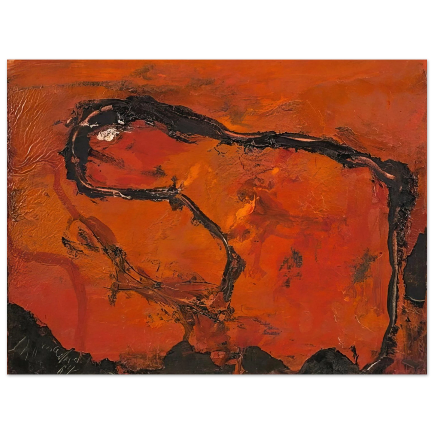Emil Schumacher - Pega - 1964 Fine Art Poster - Default Title