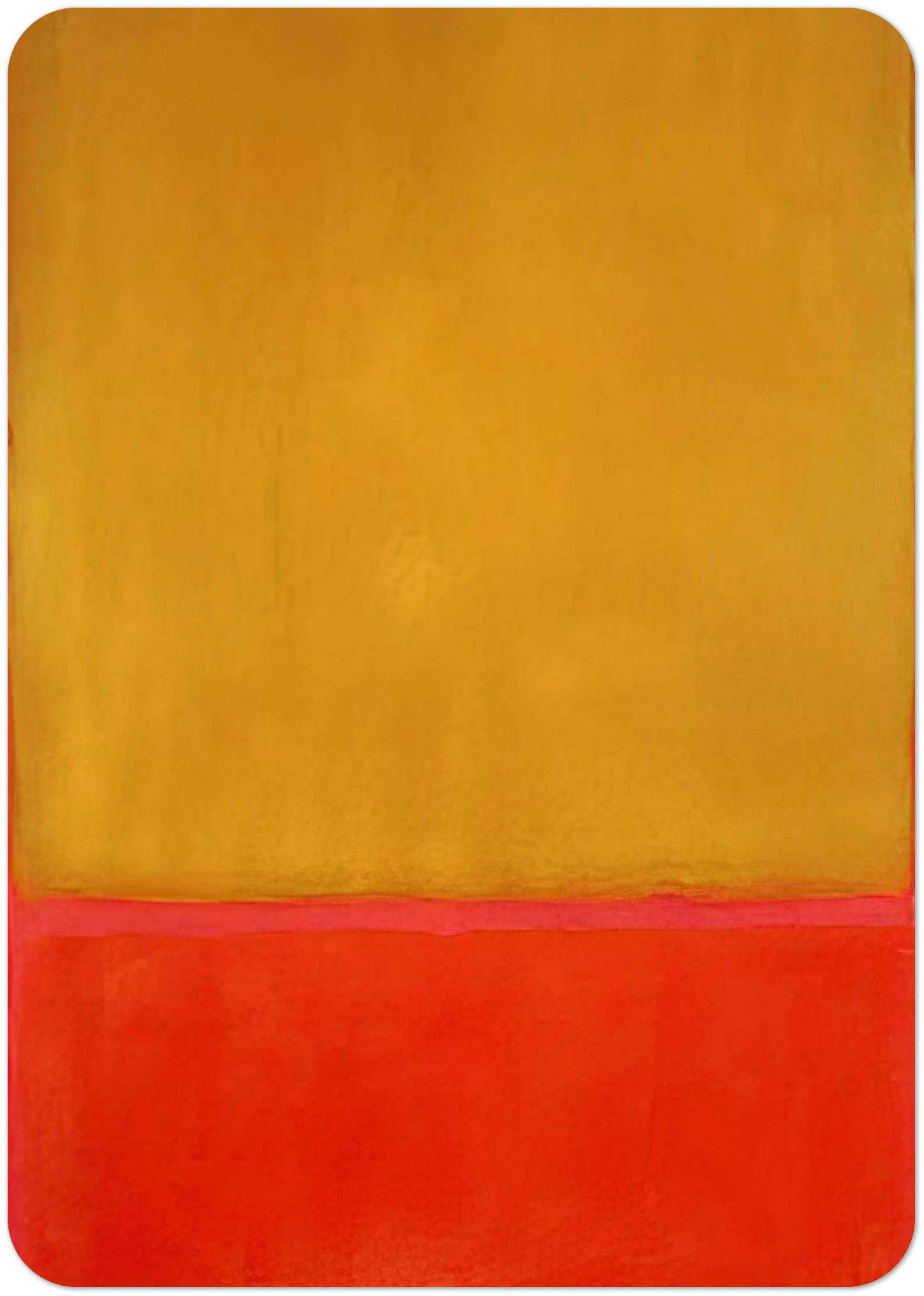 Ochre and Red on Red - 1954 By Mark Rothko Pack of 10 Post Cards | Mark Rothko Post Cards | A6 (10.5 x 14.8 cm) - 4.1 x 5.8 inches