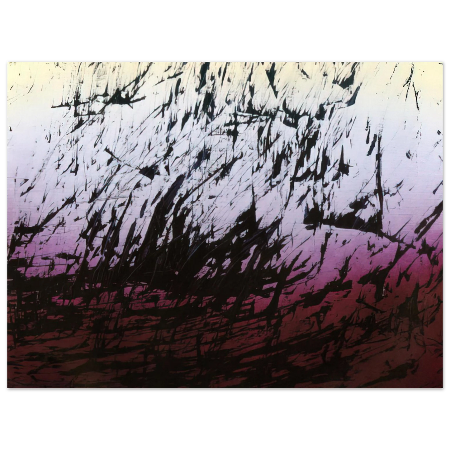 Hans Hartung - Untitled T1982-H12 - 1982 Fine Art Poster - Default Title