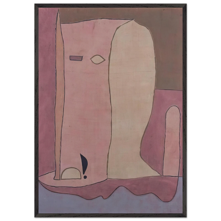 GARDEN FIGURE 1940 - Paul Klee 70x100 cm / 28x40 inches Framed Art Print – Black Wooden Frame