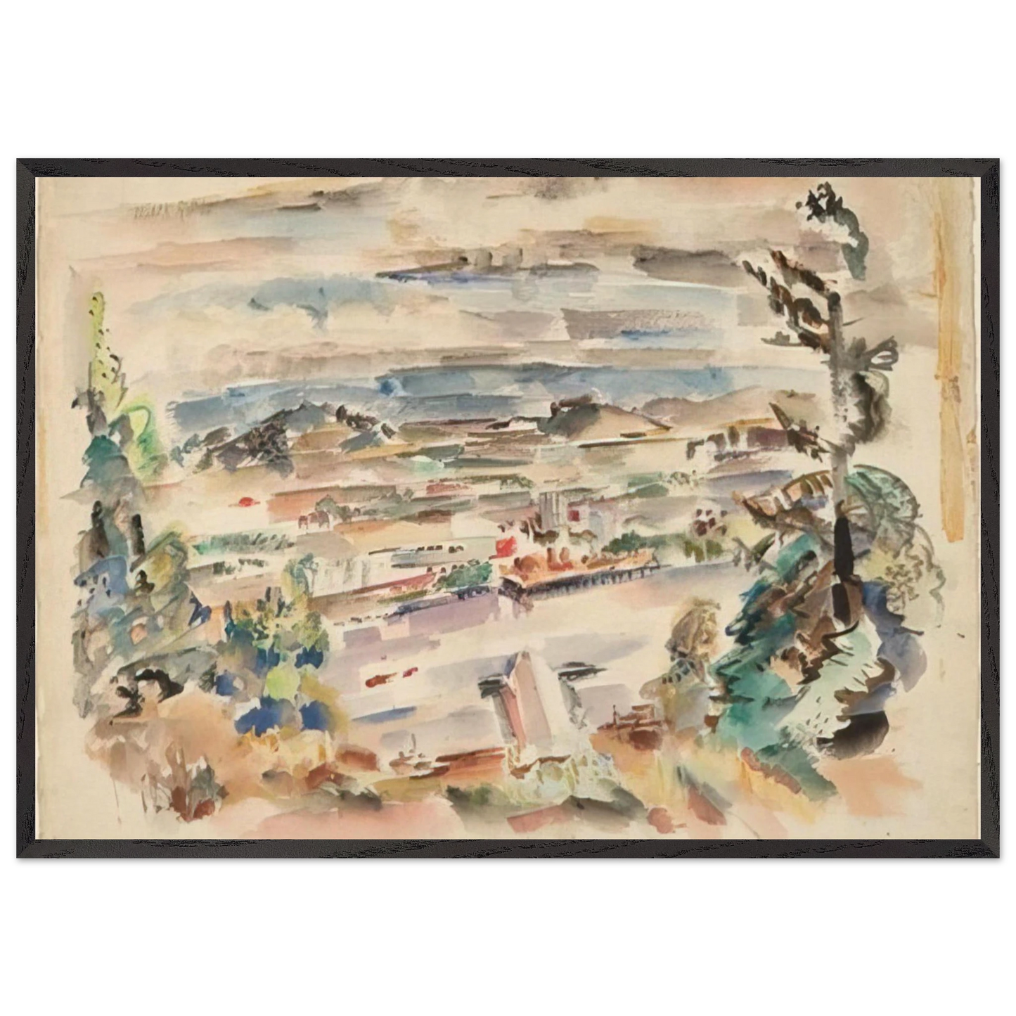 Untitled - 1929 - Mark Rothko Framed Art Print – Black Wooden Frame - Default Title - -Framed Art Print