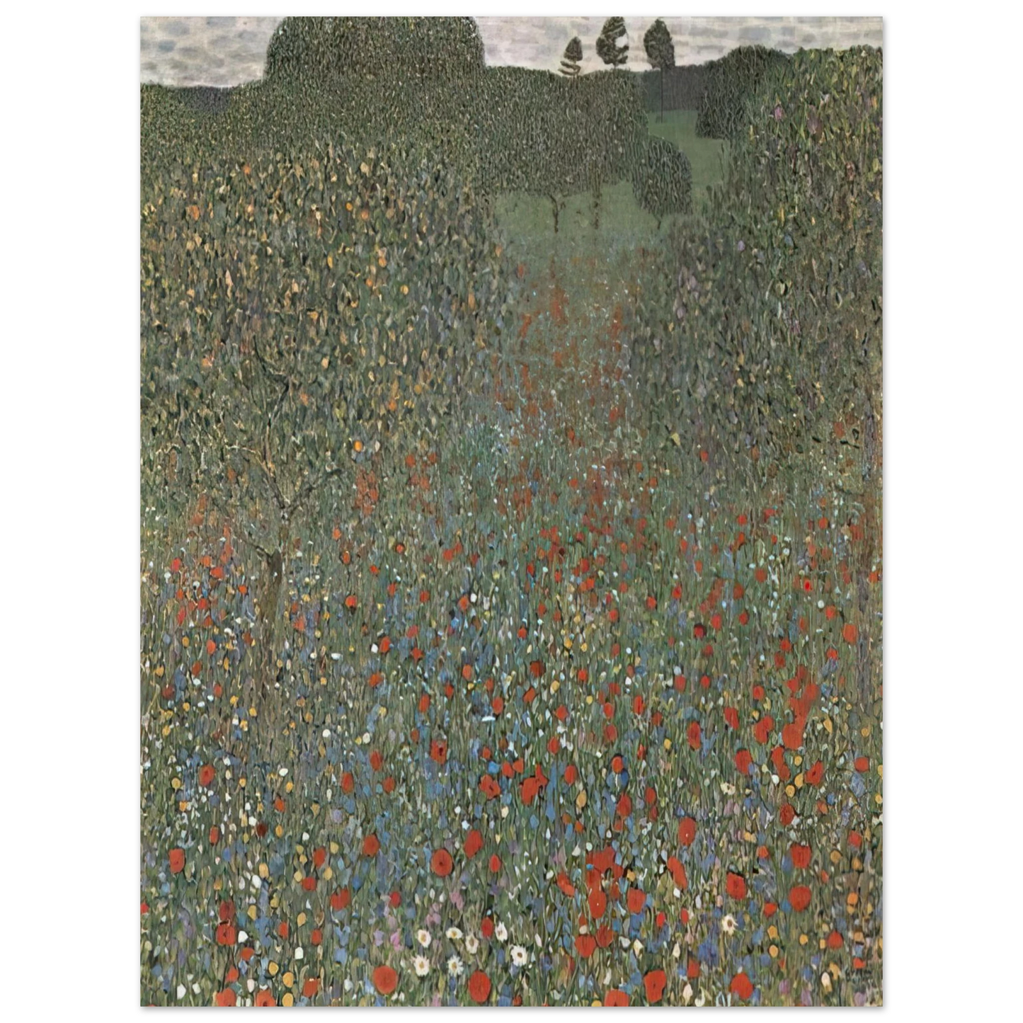 Gustav Klimt - POPPY FIELD Fine Art Poster - Default Title