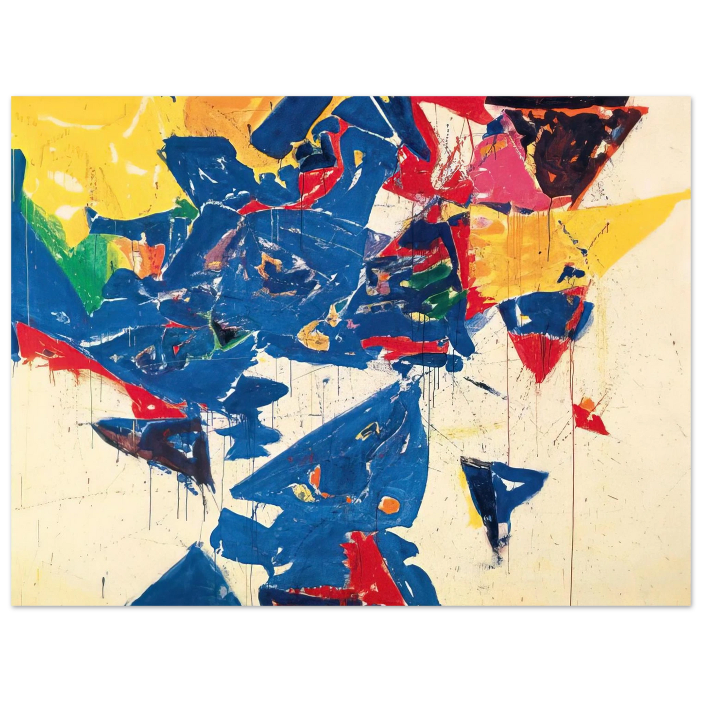 Sam Francis - Middle Blue III Fine Art Poster - Default Title