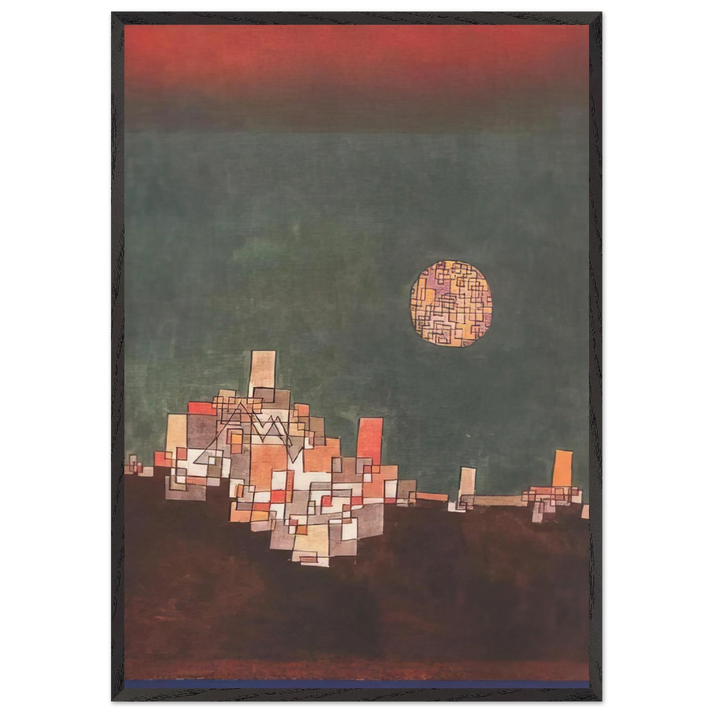 CHOSEN SITE 1940 - Paul Klee 70x100 cm / 28x40 inches Framed Art Print – Black Wooden Frame