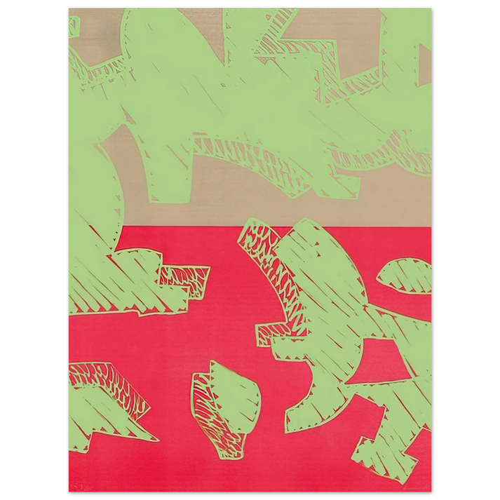 Carla Accardi - Rosso - 2000 75x100 cm / 30x40inches Fine Art Poster