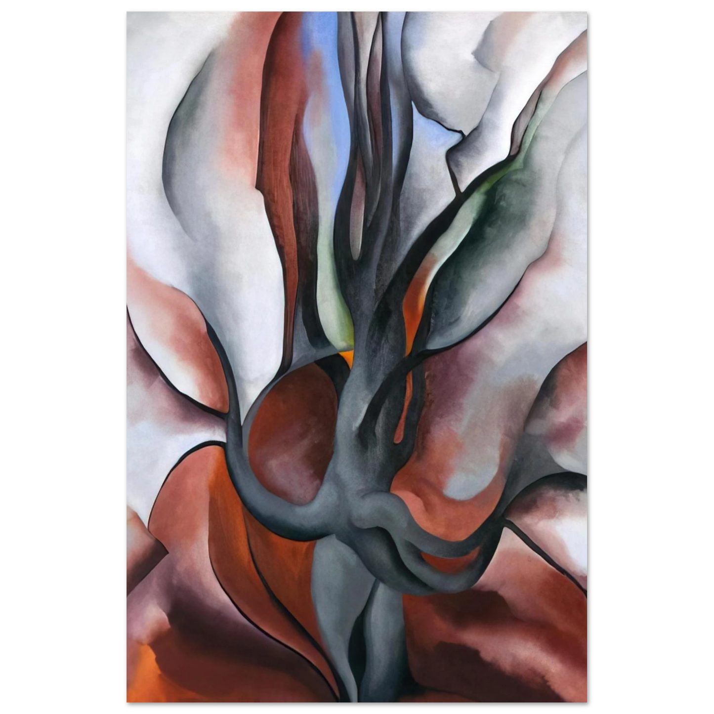 Georgia O'Keeffe - Autumn Trees - The Maple Fine Art Poster - 40x60 cm / 16x24 inches