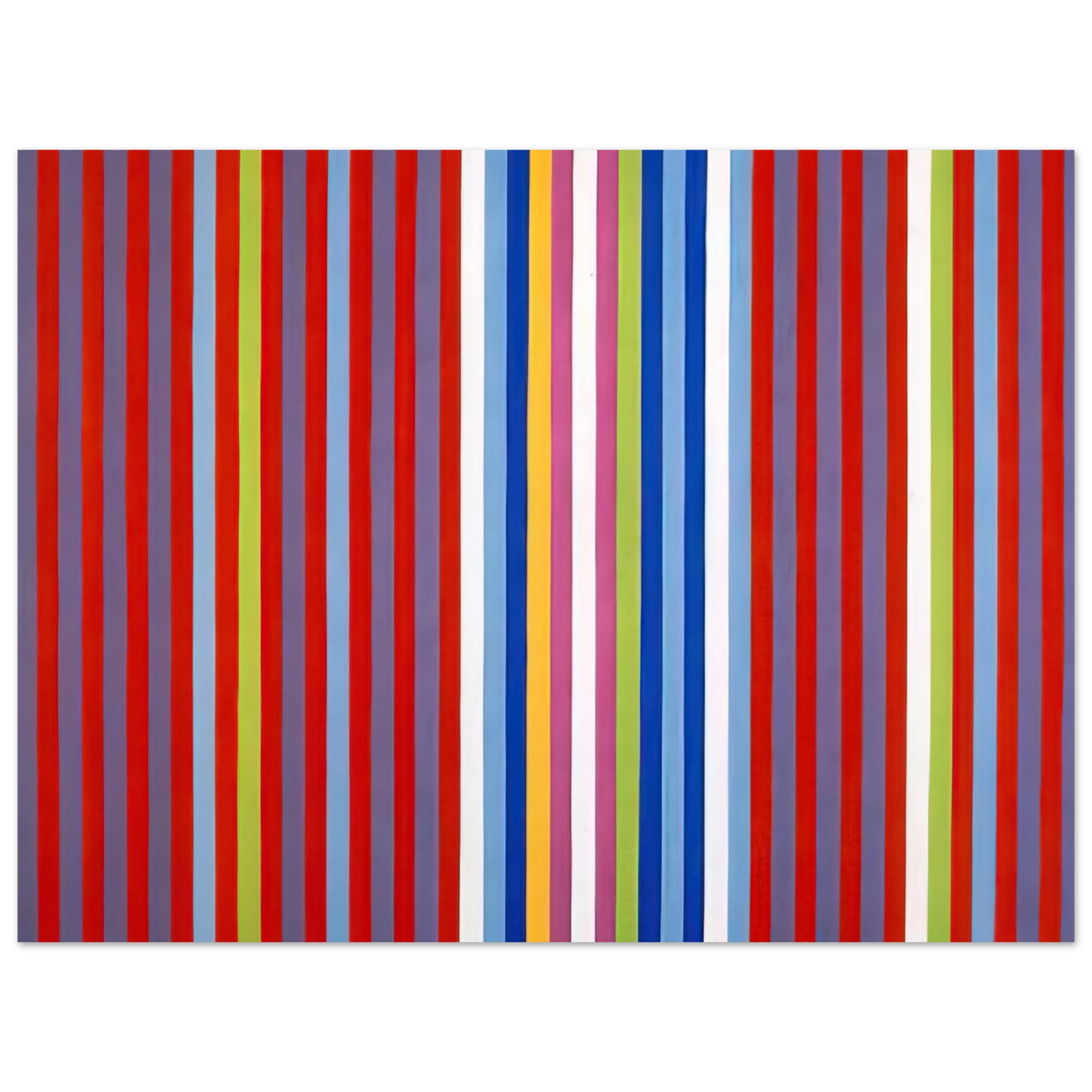 Gene Davis - Pepper Pot - 1966 Fine Art Poster - Default Title