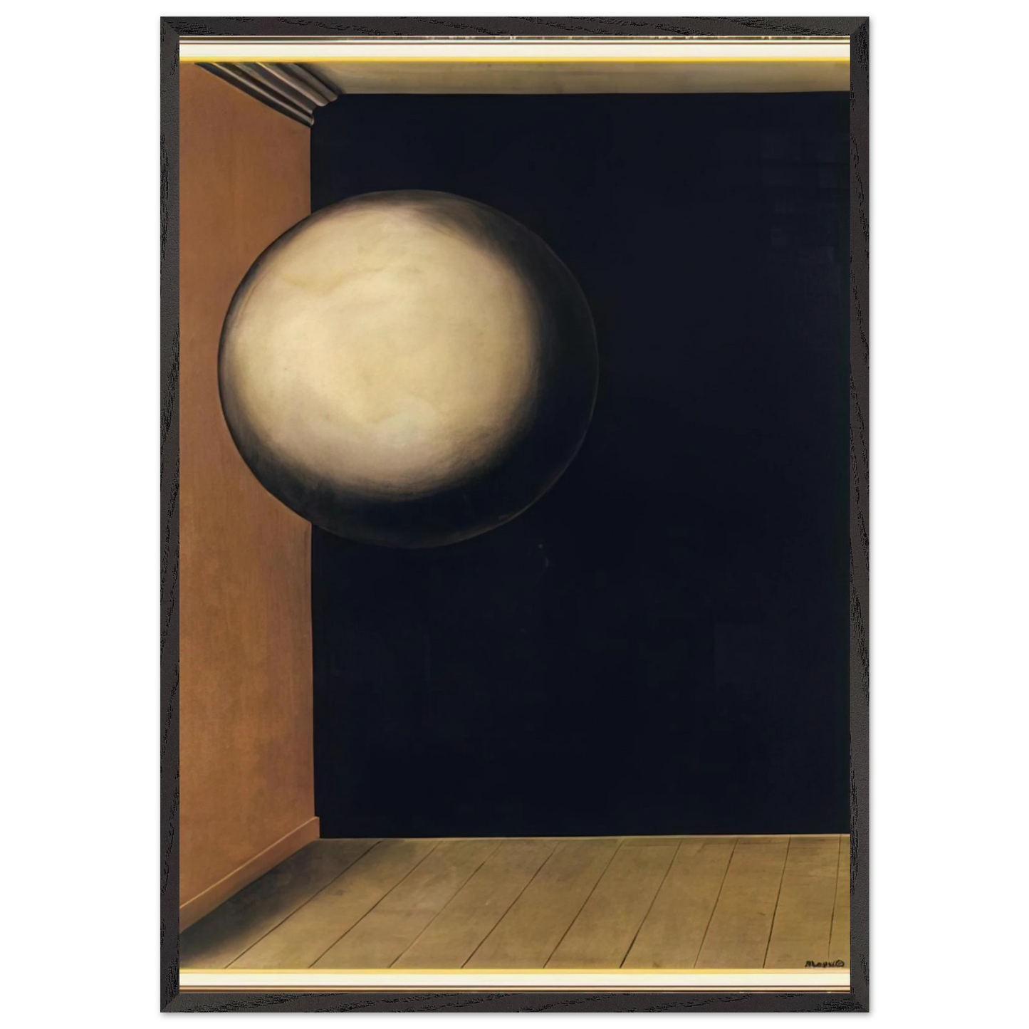 SECRET LIFE IV 1928 - Rene Magritte 70x100 cm / 28x40 inches Framed Art Print – Black Wooden Frame