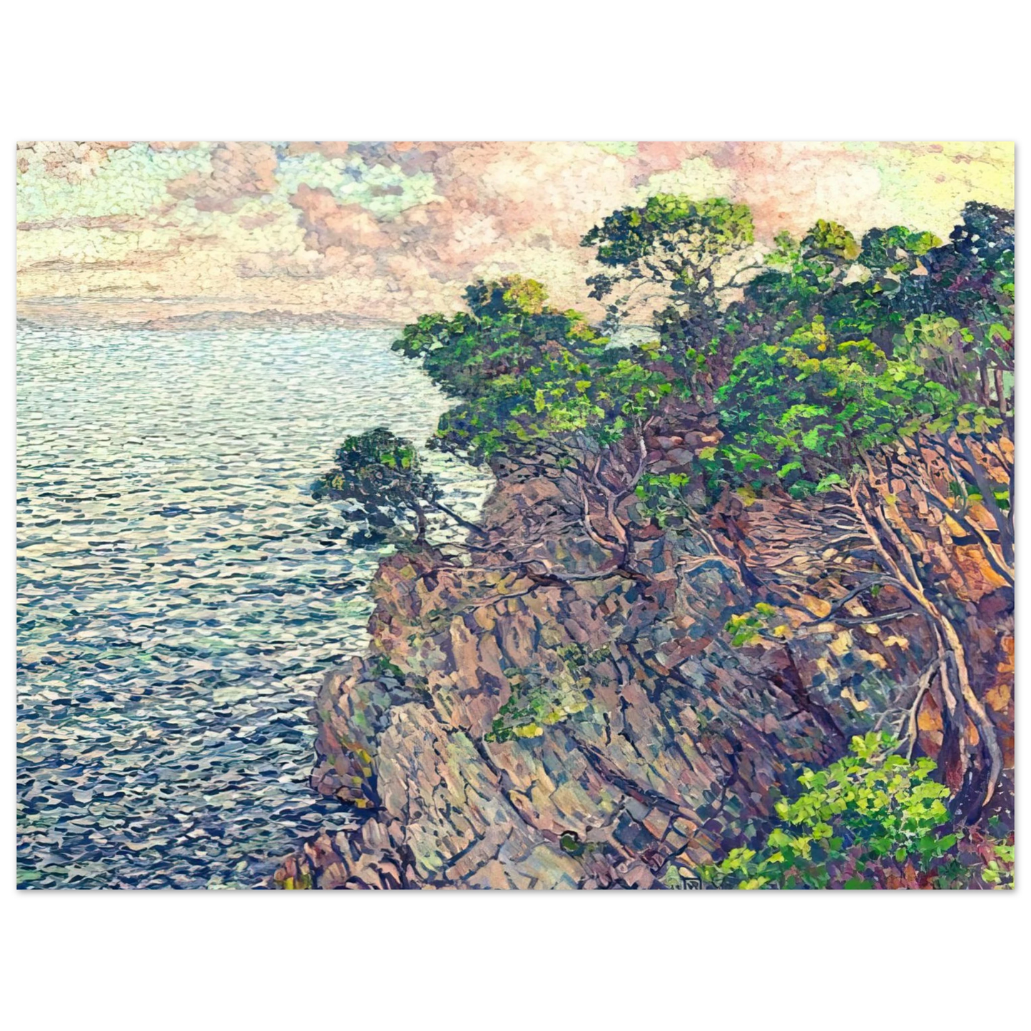 Theo van Rysselberghe - THE POINT OF ROSSIGNOL 1905 Fine Art Poster - Default Title