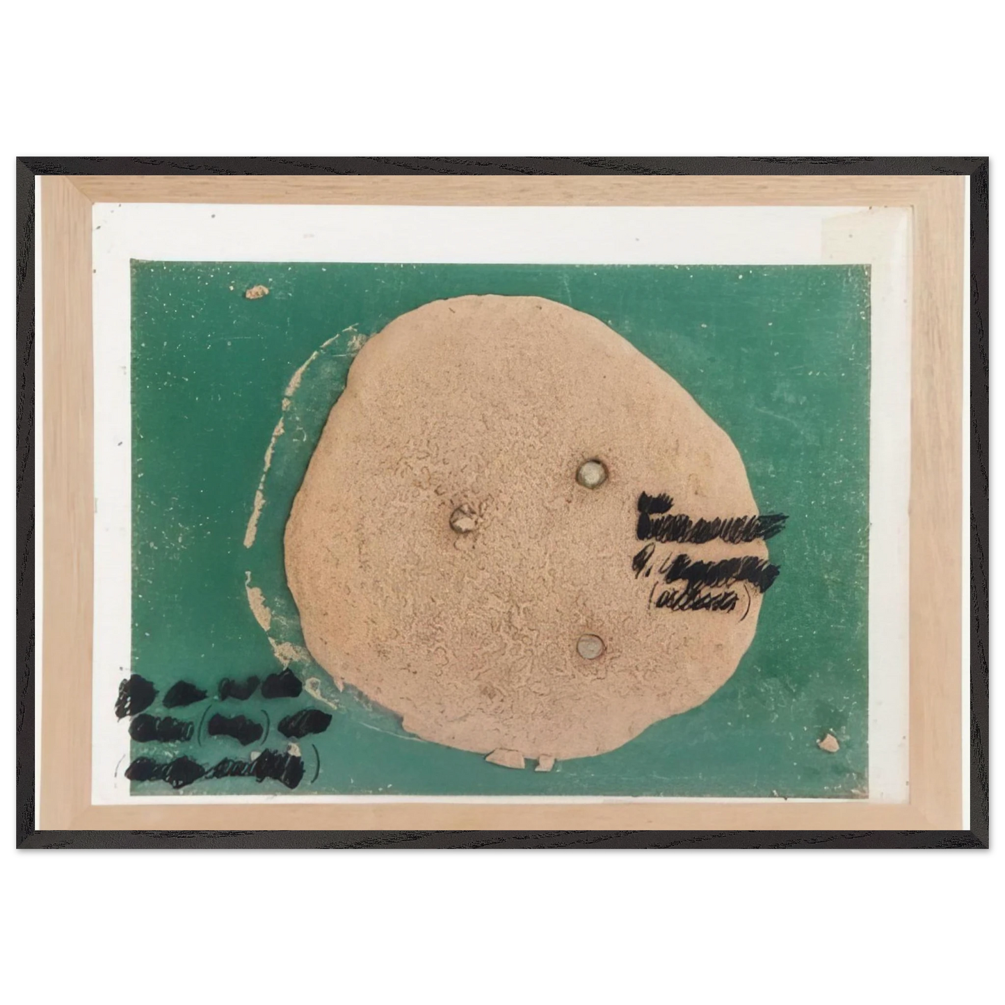 Self Portrait D111 - 1969 - Dieter Roth Framed Art Print – Black Wooden Frame - Default Title - -Framed Art Print