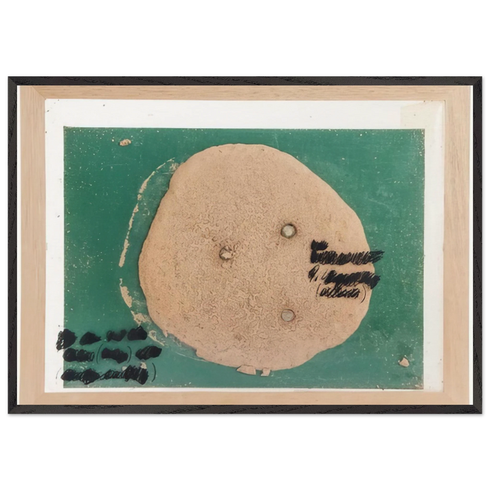 Self Portrait D111 - 1969 - Dieter Roth 70x100 cm / 28x40 inches Framed Art Print – Black Wooden Frame