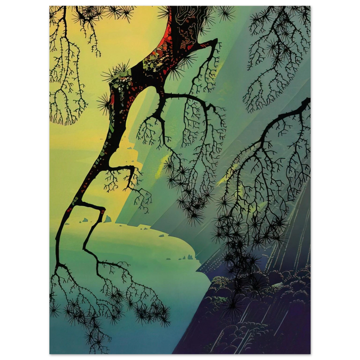 Eyvind Earle - Fog Mist 75x100 cm / 30x40inches Fine Art Poster