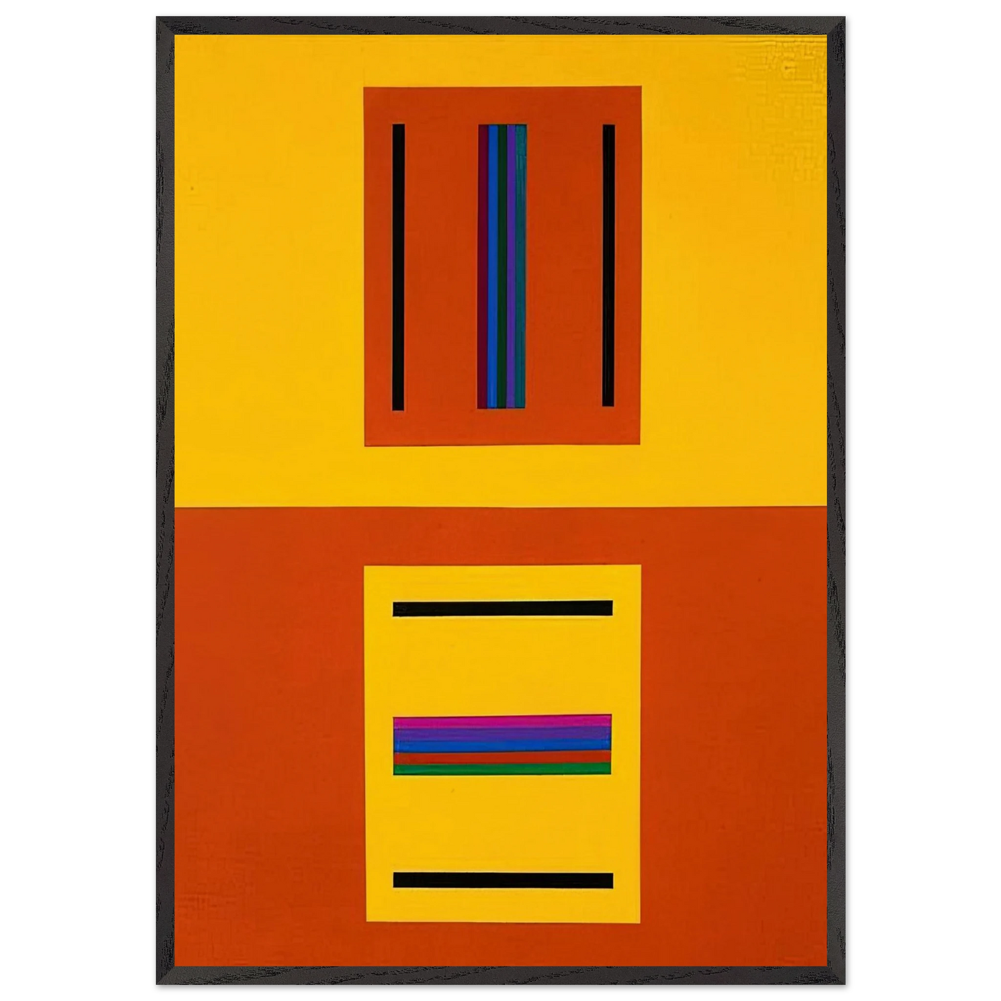 The fall and wake of Tim Finnegan - 2005 - Tomas Maldonado Framed Art Print – Black Wooden Frame - Default Title - -Framed Art Print