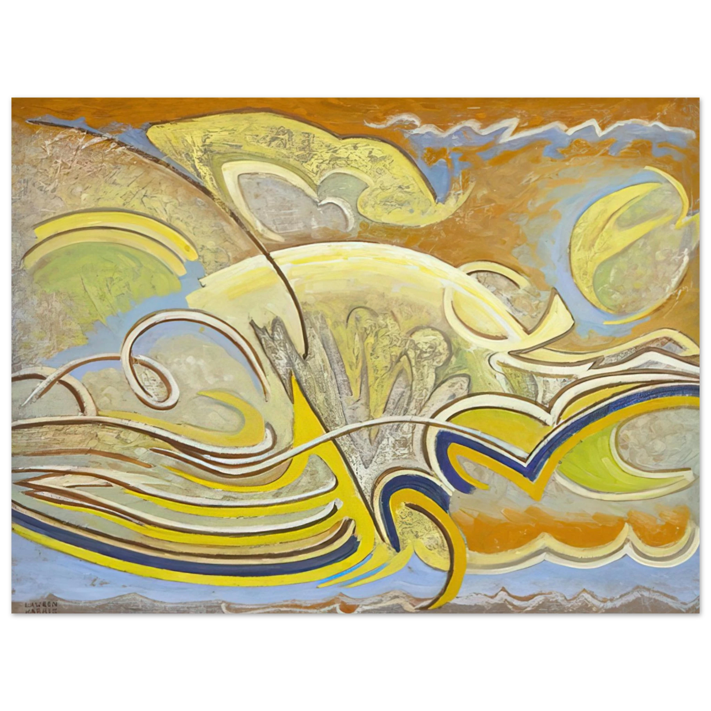 Lawren Harris - Abstraction 30 - 1955 Fine Art Poster - Default Title