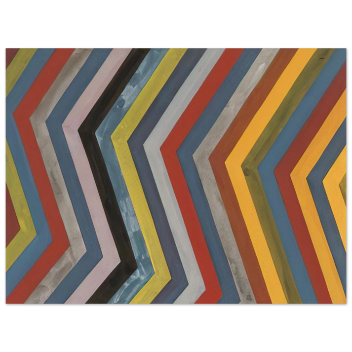 Sol LeWitt - Irregular Bands with Colors Superimposed 75x100 cm / 30x40inches Fine Art Poster