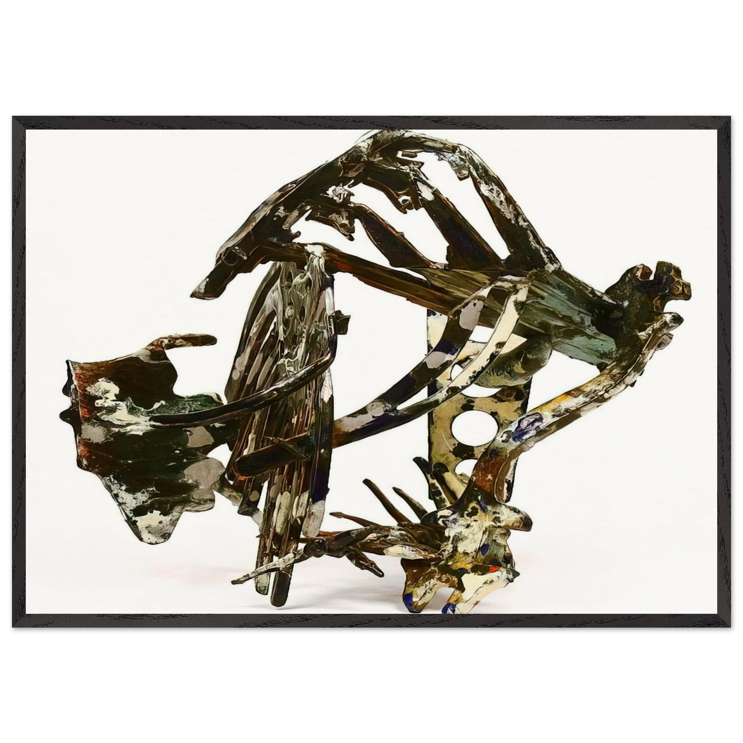 WAX WORKS IX 1987 - Nancy Graves Framed Art Print – Black Wooden Frame - Default Title - -Framed Art Print