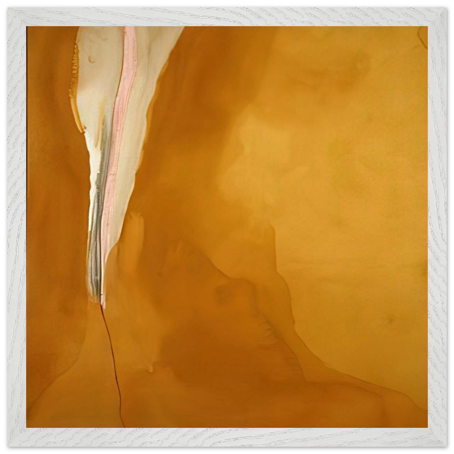 Helen Frankenthaler - Coral Wedge - 1972 Wall art - 30x40 cm / 12x16 inches - Premium Wooden Framed Poster With Fine Art Paper - Black frame