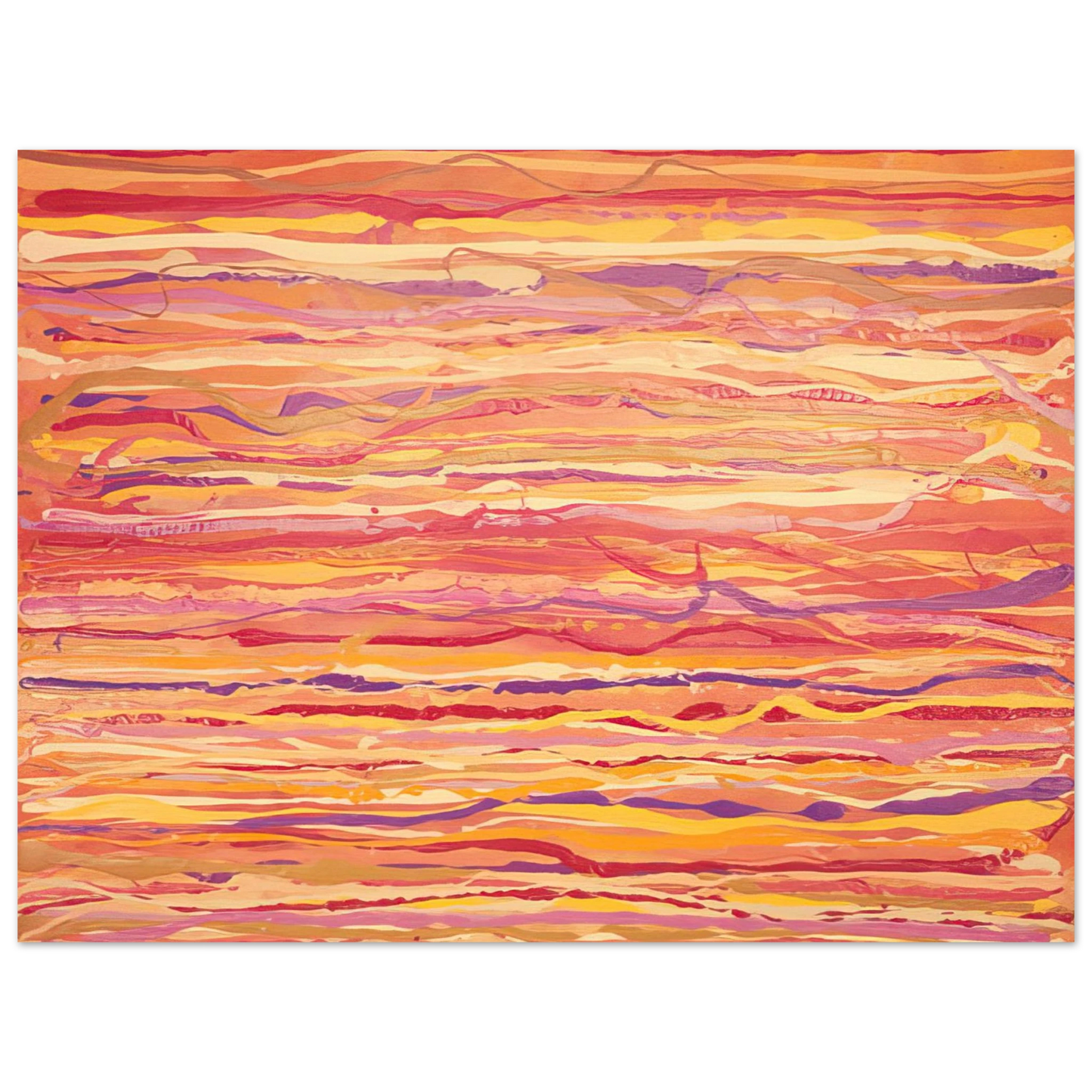 Ronnie Landfield - All Over Pour Painting - 1969 Fine Art Poster - Default Title