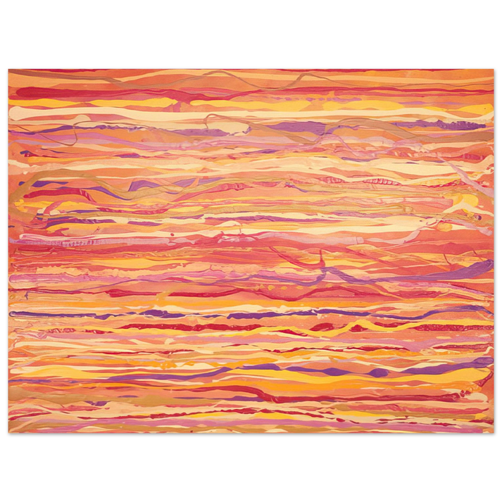 Ronnie Landfield - All Over Pour Painting - 1969 75x100 cm / 30x40inches Fine Art Poster