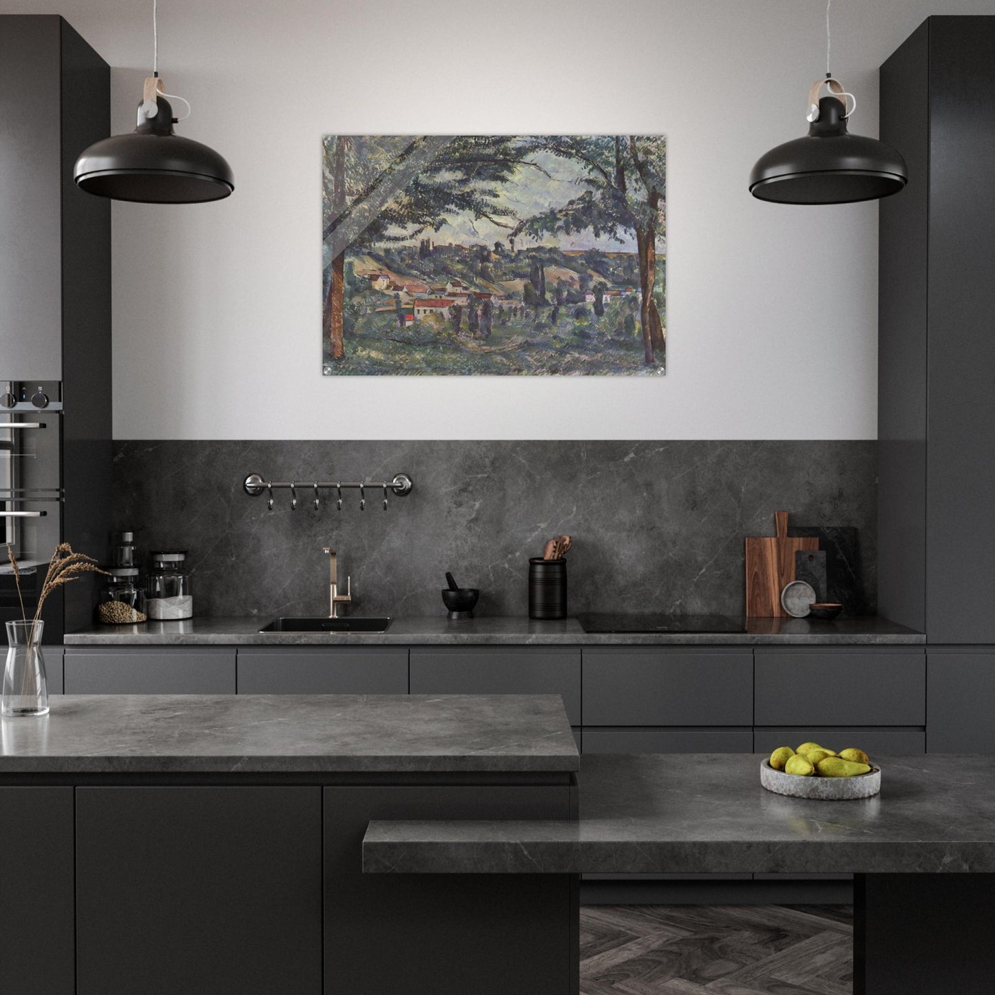 Landscape - Paul Cézanne Acrylic Print - 70x100 cm / 28x40″ inches