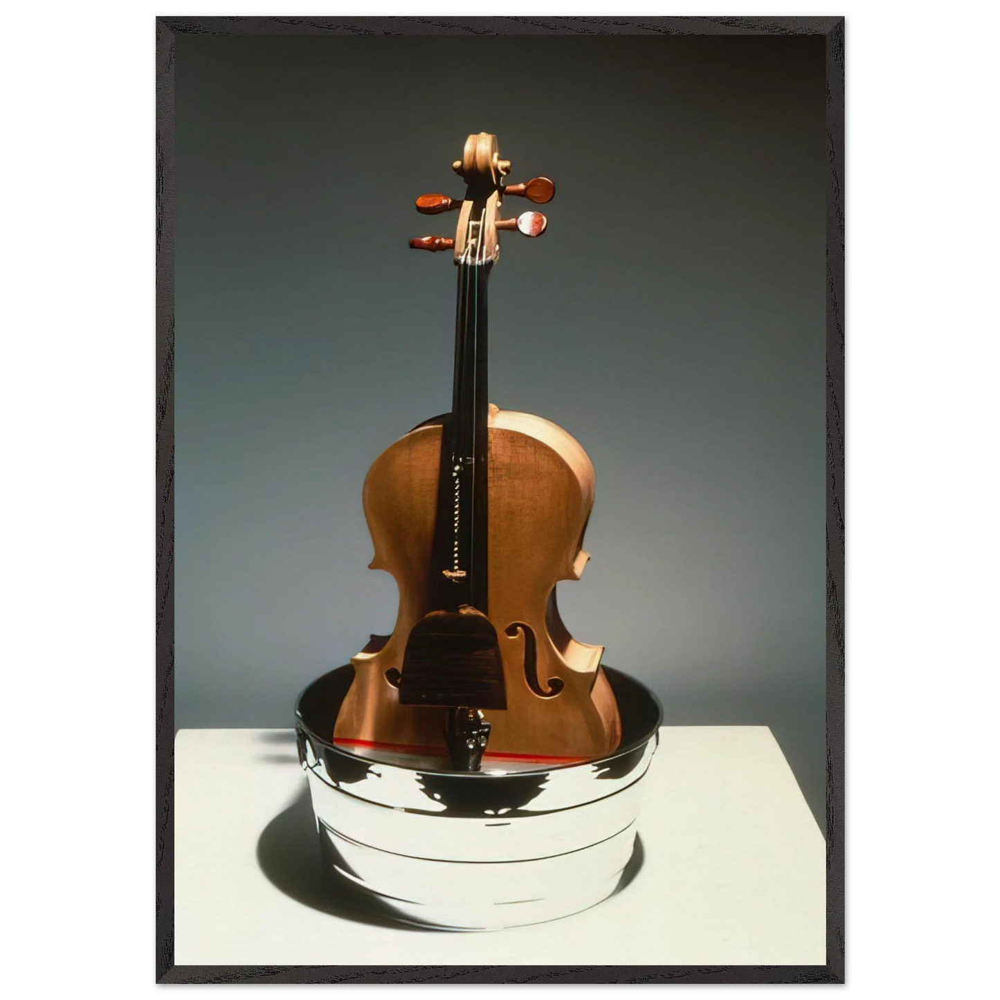 TIBETAN GARDEN SONG ROCI TIBET 1986 - Robert Rauschenberg 70x100 cm / 28x40 inches Framed Art Print – Black Wooden Frame