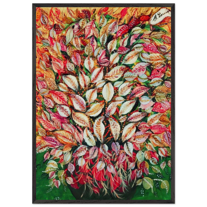 Feuilles - 1928 - Seraphine Louis 70x100 cm / 28x40 inches Framed Art Print – Black Wooden Frame