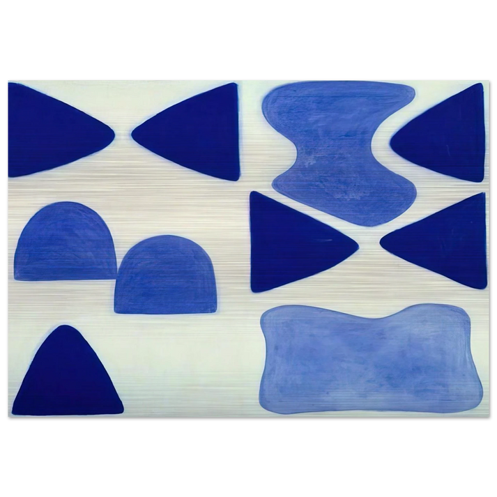 Berlin Blues 4 - 1965 - William Scott Brushed Aluminum Print - 70x100 cm / 28x40 inches | William Scott Aluminum Print | William Scott Prints