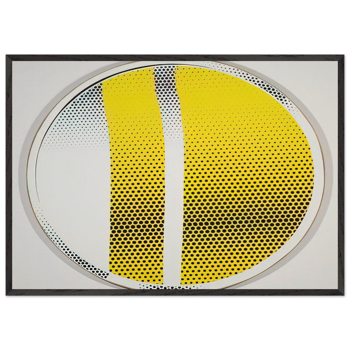 MIRROR 4 1970 3 - Roy Lichtenstein 70x100 cm / 28x40 inches Framed Art Print – Black Wooden Frame