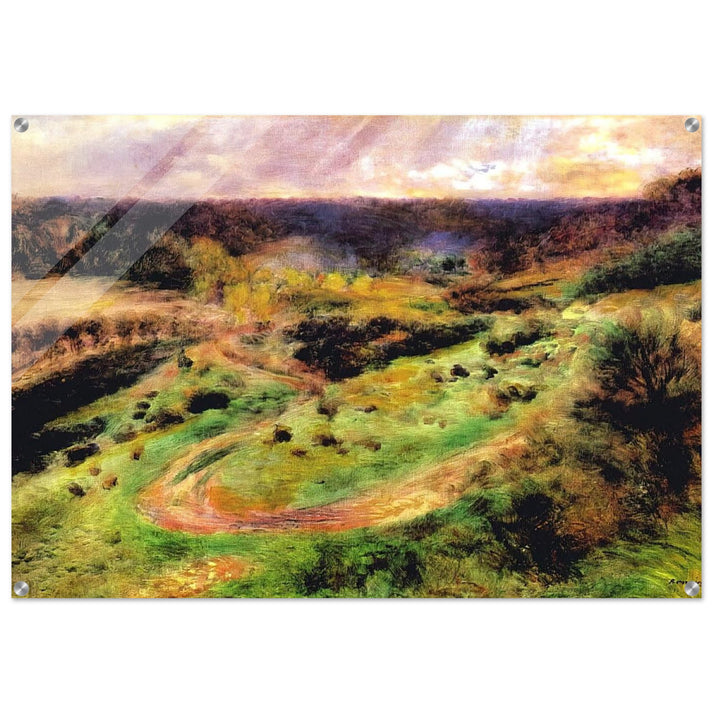 Landscape at Wargemont - Pierre-Auguste Renoir Acrylic Print - 70x100 cm / 28x40″ inches | Pierre-Auguste Renoir Wall Art | Pierre-Auguste Renoir Prints