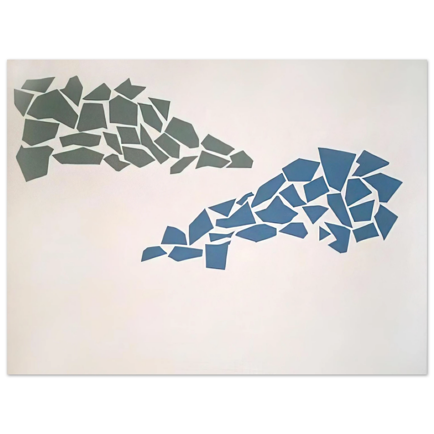 Robert Goodnough - Blue and Green - 1968 Fine Art Poster - Default Title